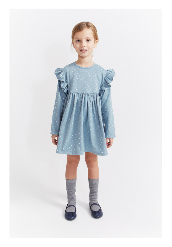 VESTIDO BEBE NIÑA AZULINA