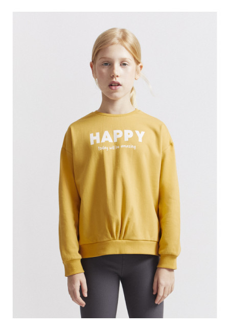 SUDADERA NIÑA MOSTAZA