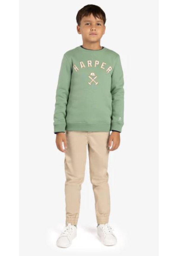 SUDADERA NEW ENGLAND KIDS GREEN