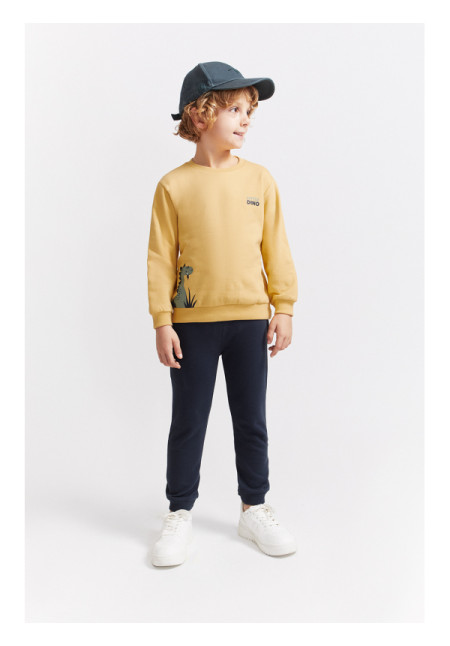 CONJUNTO BEBE NIÑO MOSTAZA