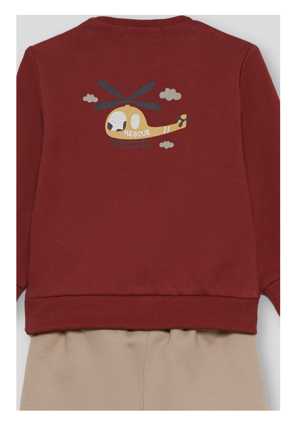 CONJUNTO BEBE NIÑO CORAL