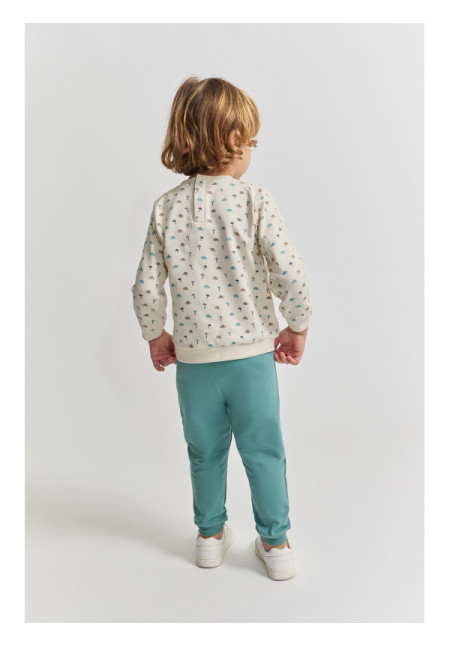 CONJUNTO RECIEN NACIDO NIÑO AZUL VERDOSO