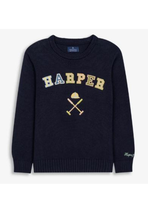 JERSEY RETRO KIDS NAVY BLUE