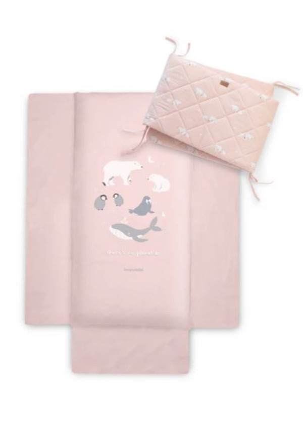 PACK COLCHA Y CHICHONERA POLARIS ROSA