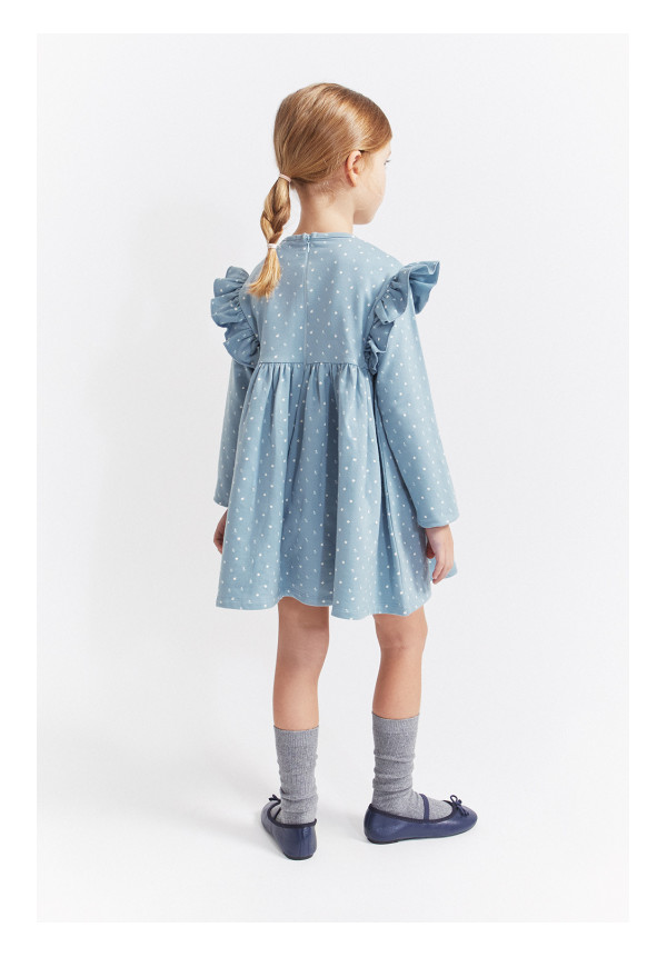 VESTIDO BEBE NIÑA AZULINA