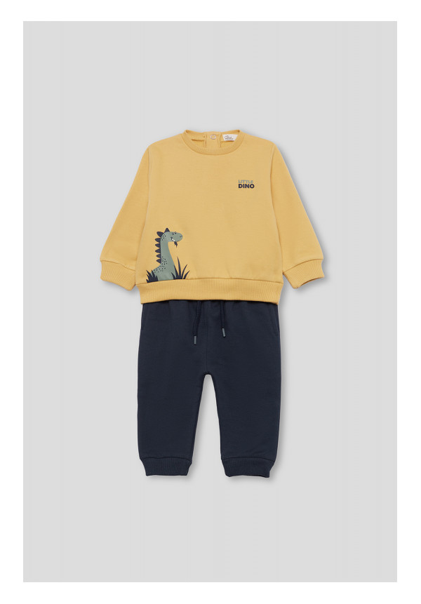 CONJUNTO BEBE NIÑO MOSTAZA