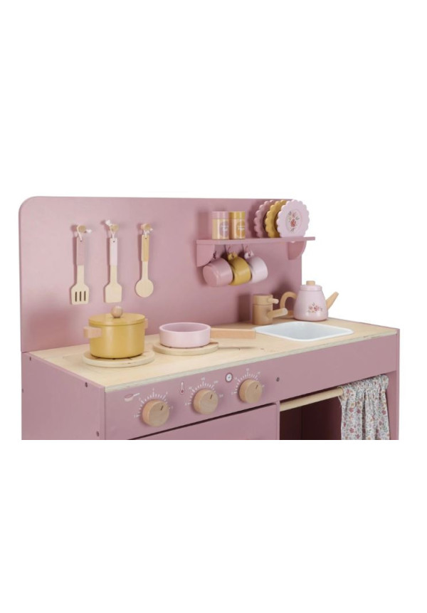 Cocina de juguete de madera - Rosa - Essentials