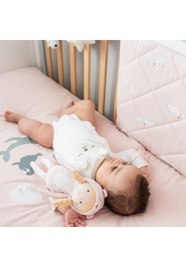 PACK COLCHA Y CHICHONERA POLARIS ROSA