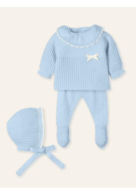 CONJUNTO BEBE 3P MAC ILUSION COLOR NUBE