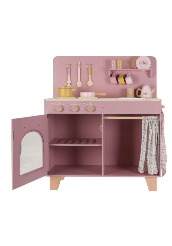 Cocina de juguete de madera - Rosa - Essentials
