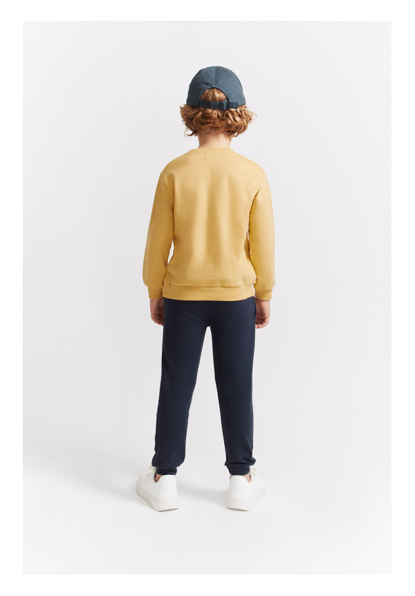 CONJUNTO BEBE NIÑO MOSTAZA