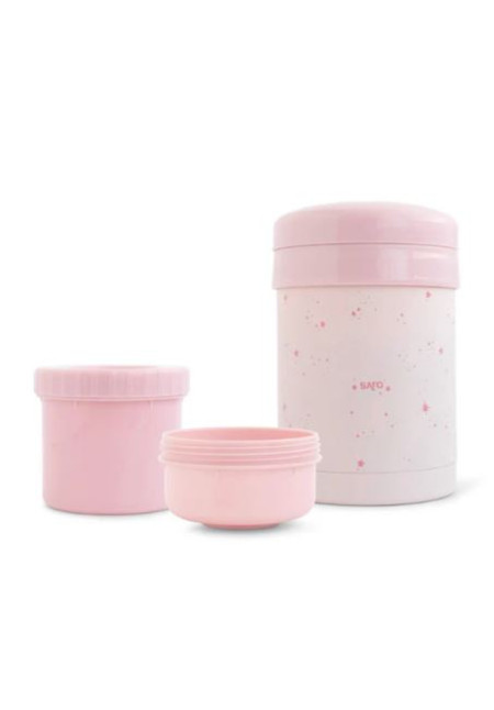 Termo papillero con secciones 700ml Rosa