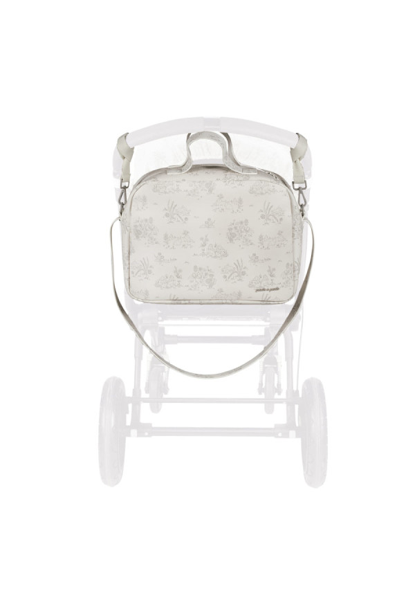 BOLSA CANASTILLA TOILE DE JOUY CREAM
