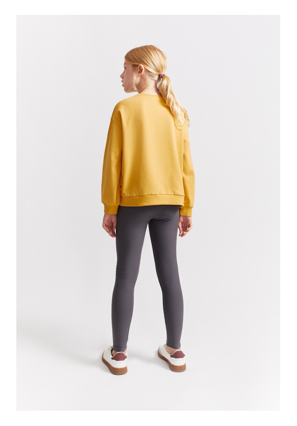 SUDADERA NIÑA MOSTAZA