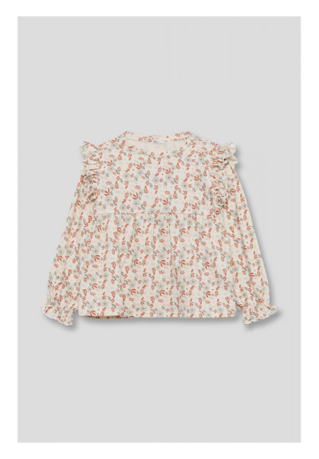 CAMISETA NIÑA TINTO