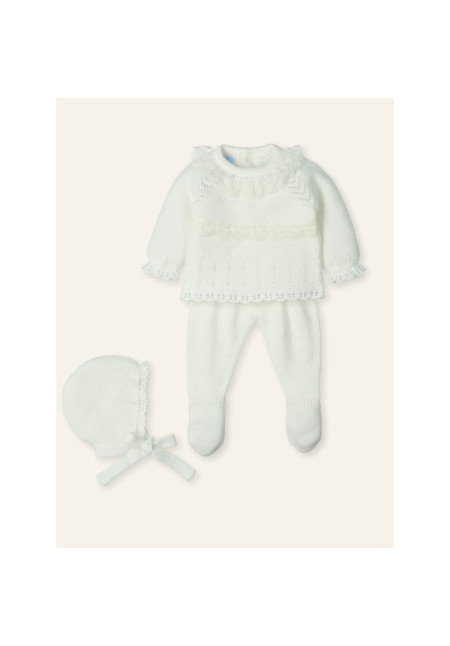CONJUNTO BEBE 3P CRUDO MAC ILUSION