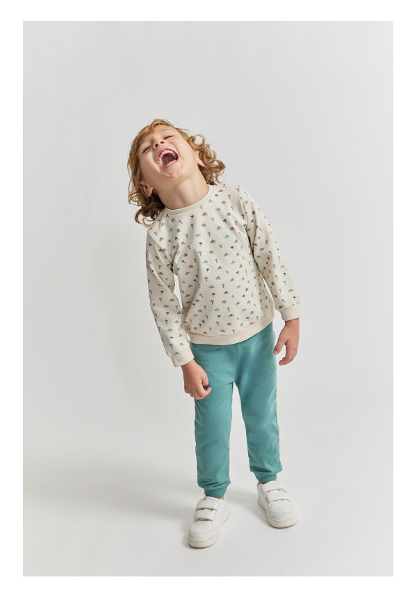 CONJUNTO RECIEN NACIDO NIÑO AZUL VERDOSO