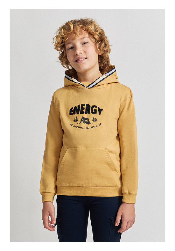 SUDADERA NIÑO MOSTAZA
