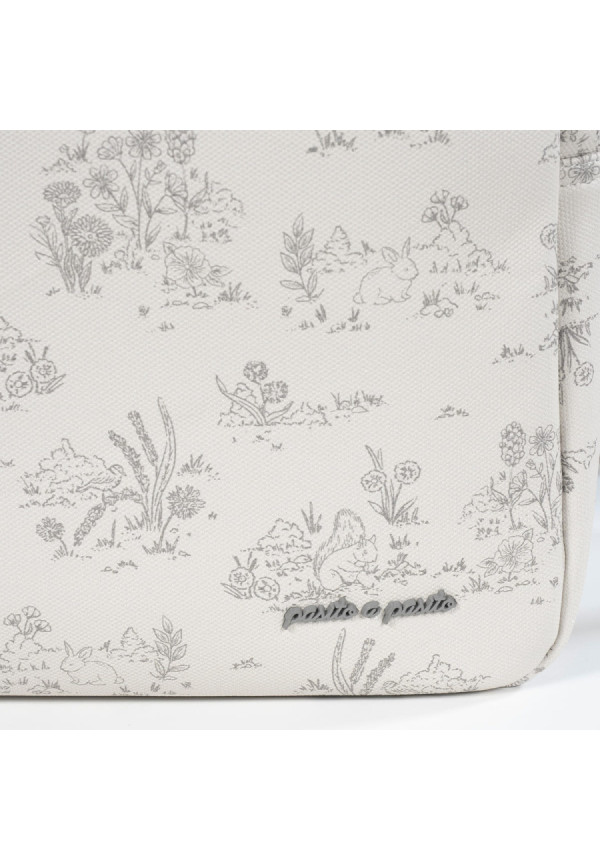 BOLSA CANASTILLA TOILE DE JOUY CREAM
