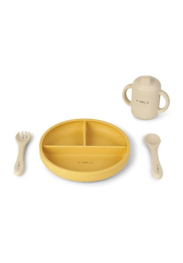 SET DE  ALIMENTACION FOOD & FUN  MOSTAZA