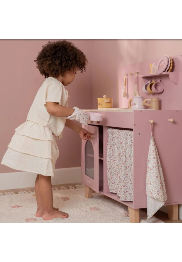 Cocina de juguete de madera - Rosa - Essentials