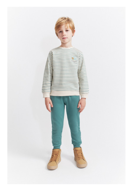 CONJUNTO BEBE NIÑO VERDE AMAZONAS