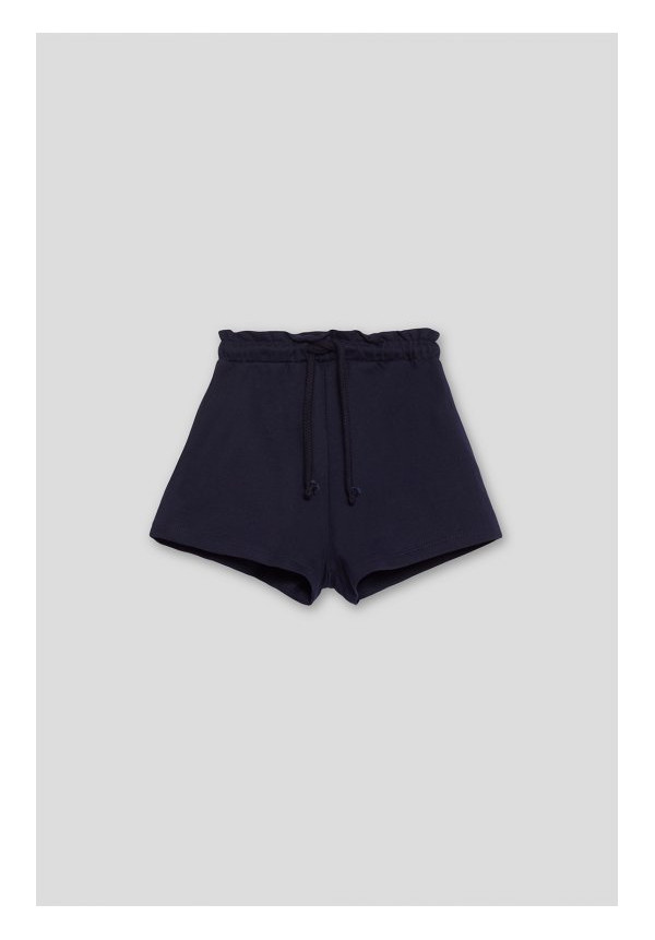 PANTALON CORTO NIÑA MARINO Y GRIS