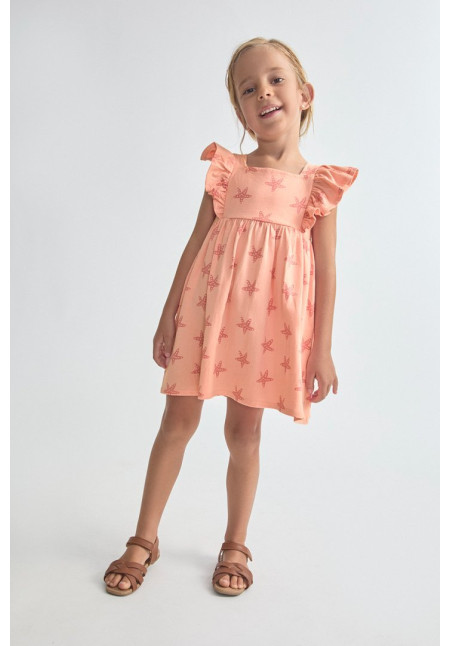 VESTIDO NIÑA SALMON